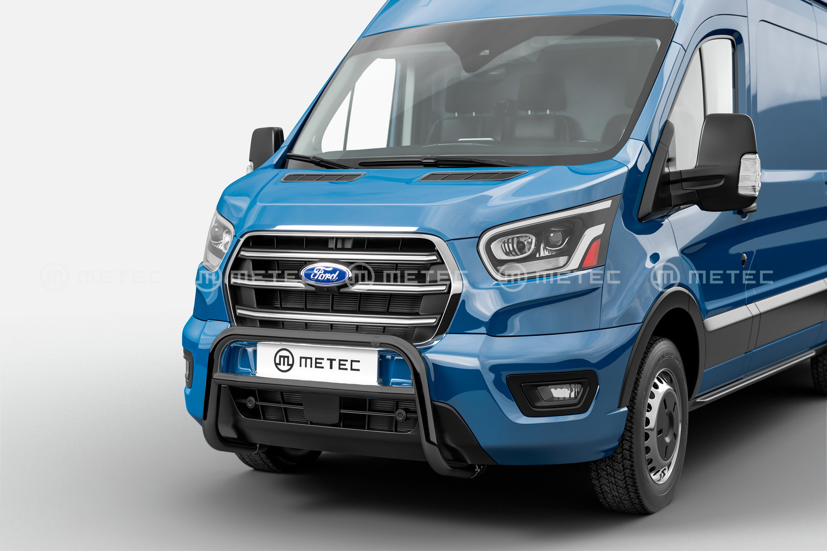 Ford Transit Van Black EU-Front guard (Metec) 2020->