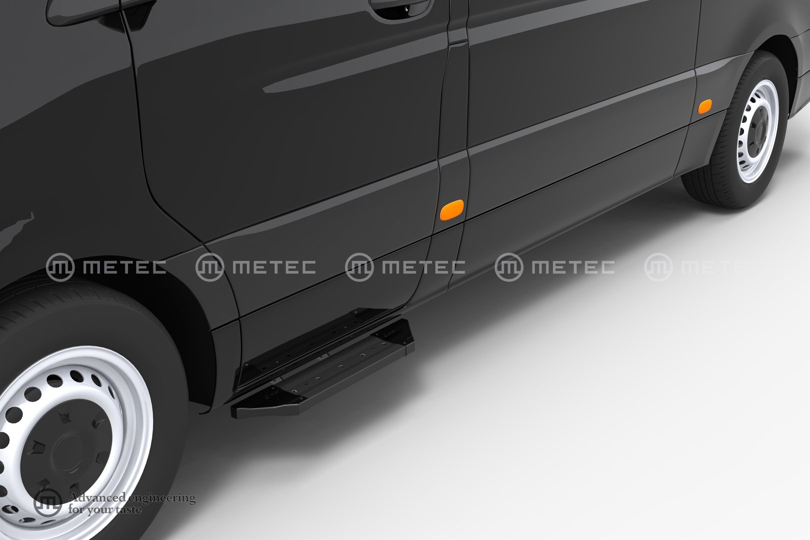 M-B Sprinter W906 / W907 Black step pad for front door (Pro)