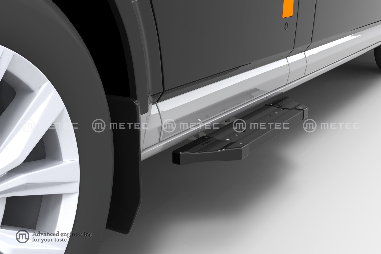 VW Crafter 2017-> Musta askelma etuovelle (Pro)