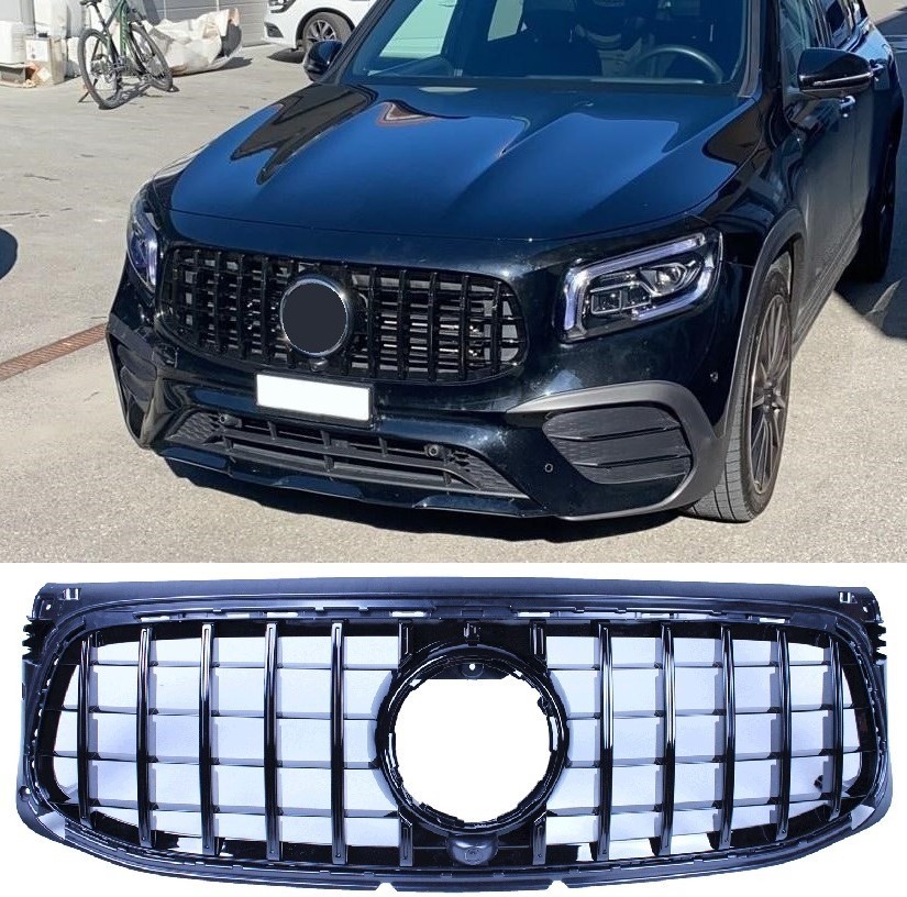 M-B GLB X247 Black GT-R look-grille 2019-> AMG-line bumper