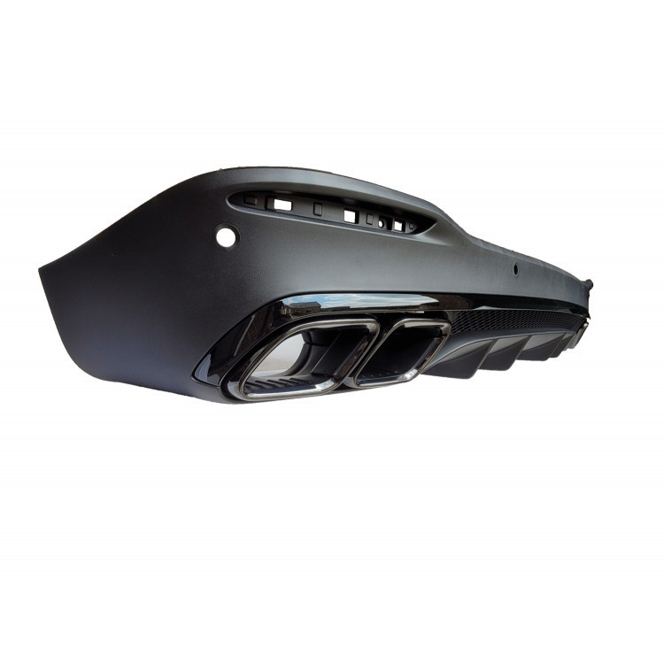 M-B GLE V167 Rear diffuser with black pipe ends - W167 diffuser
