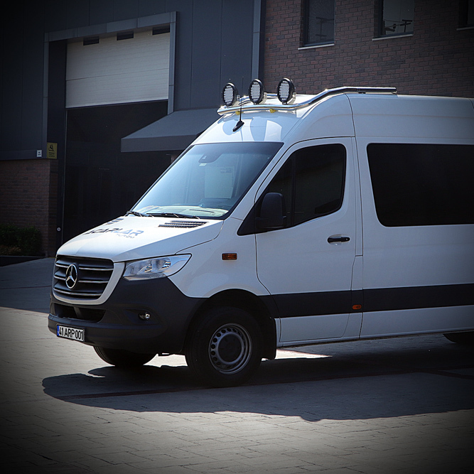 VW Crafter Style Light rail to front roof