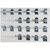 21 set of accessories for perforated wall