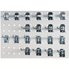 21 set of accessories for perforated wall