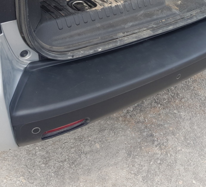 Fiat Scudo Rear bumber protector abs-plastic 2022-> Maxi