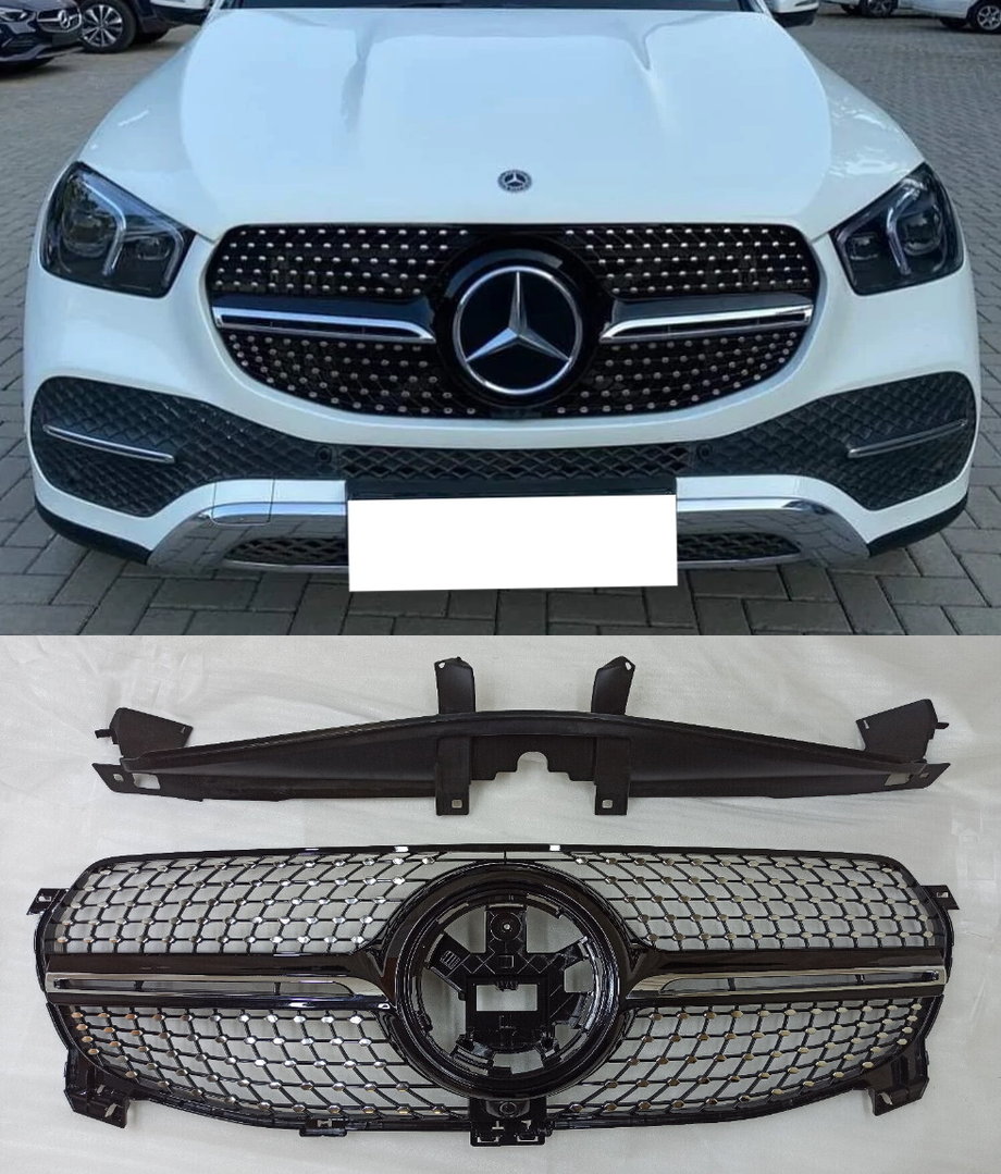 M-B GLE V167 Drop grille 2020-> standard bumper