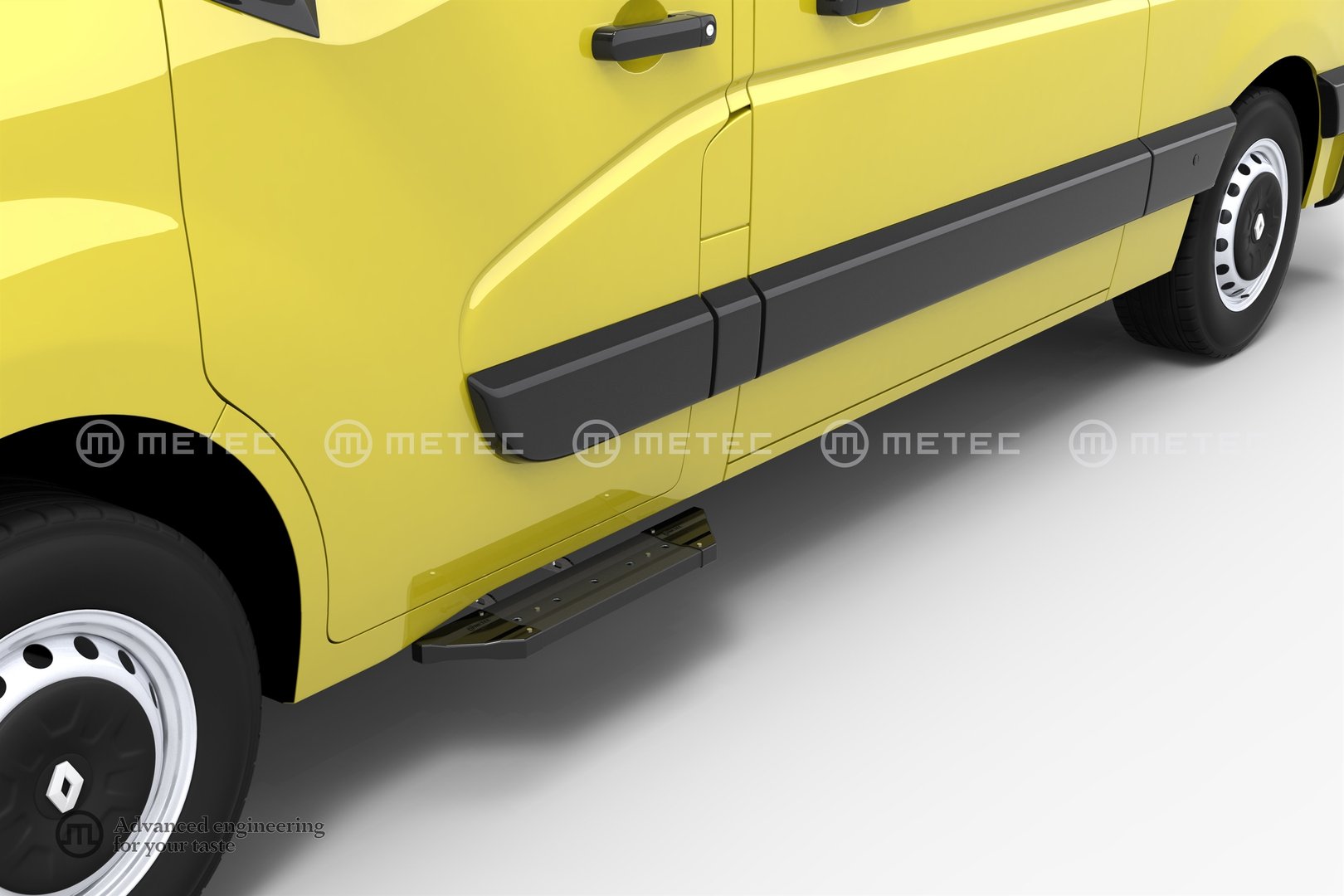 Nissan Interstar Musta askelma etuovelle (Pro)