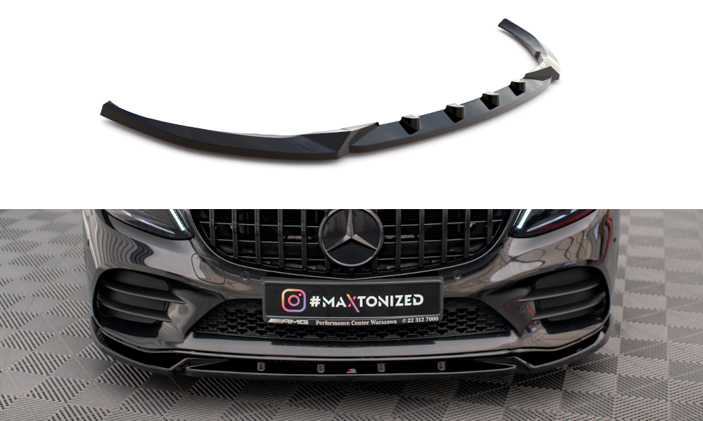 M-B W205 Front spoiler C43 AMG / AMG-Line bumper 2019->