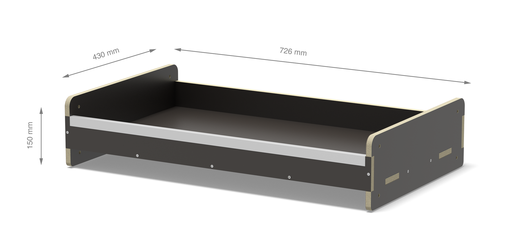 Vanerex Flex moduulihyllyn taso 726 x 429 x 150mm