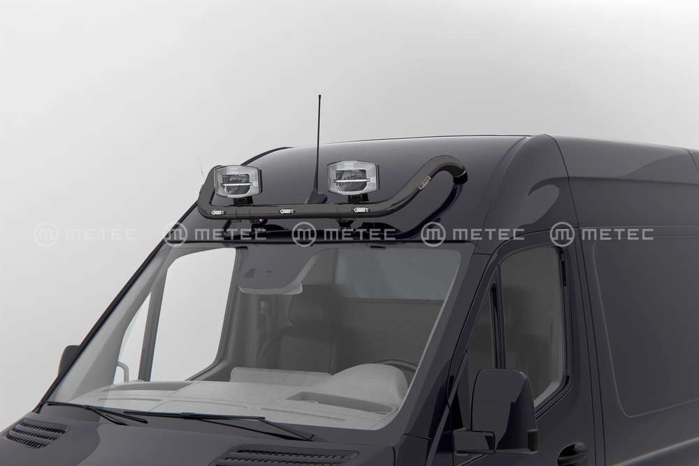 M-B Sprinter W907 Musta valoteline katolle eteen ledeillä