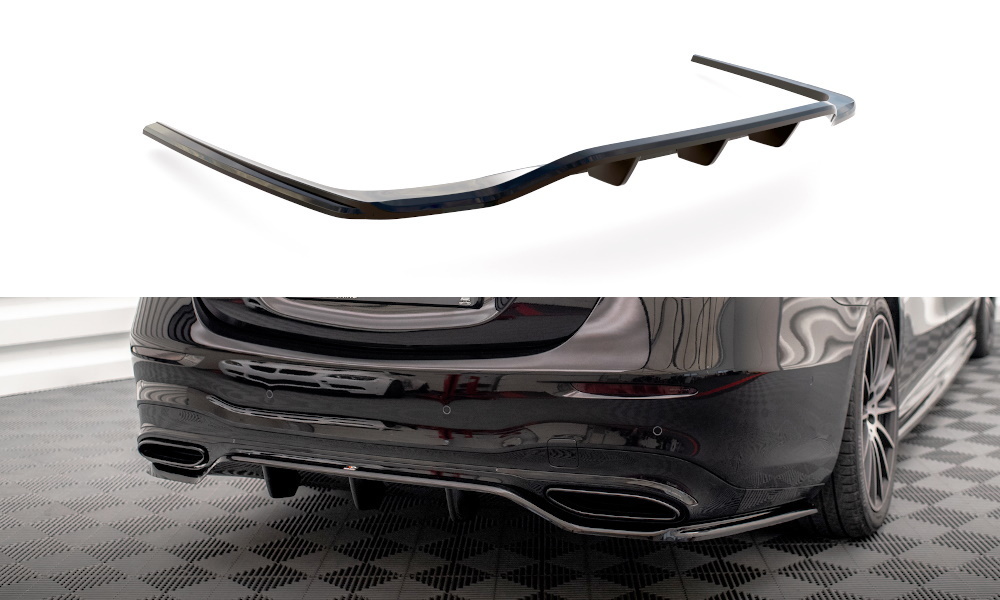 M-B W223 Rear diffuser for AMG-line rear bumper