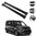 Black Crossbars for Ford Transit Connect 2014-2024 roof rails