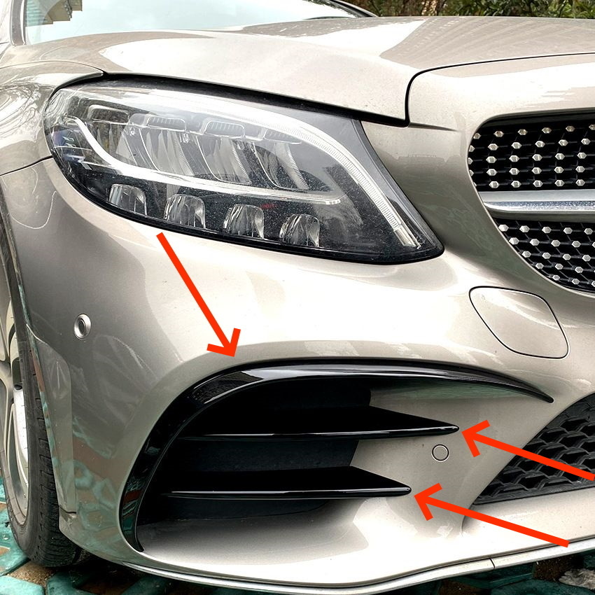 M-B W205 C43 AMG / AMG-Line bumper splitters 2019->