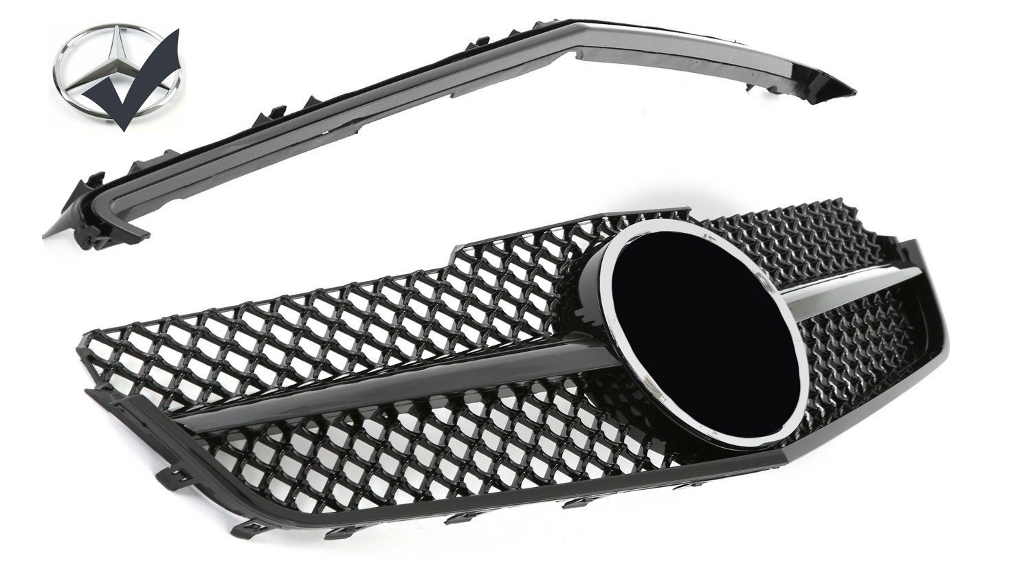 M-B W207 AMG-Look grille full black