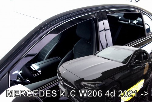 M-B C W206 Side window deflectors to sedan