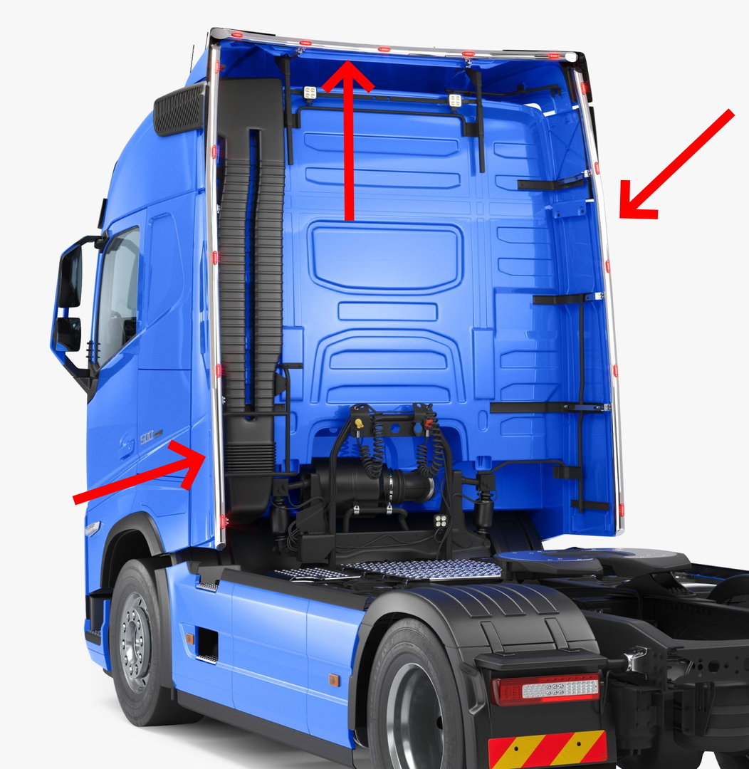 Volvo FH 2020- Cabin vertical and horizontal Led-bar