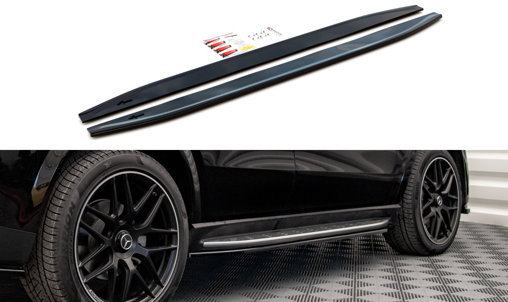 M-B GLE V167 Side skirt with runningboard