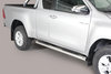 Toyota Hilux Black side bars to Extra Cap 2016->