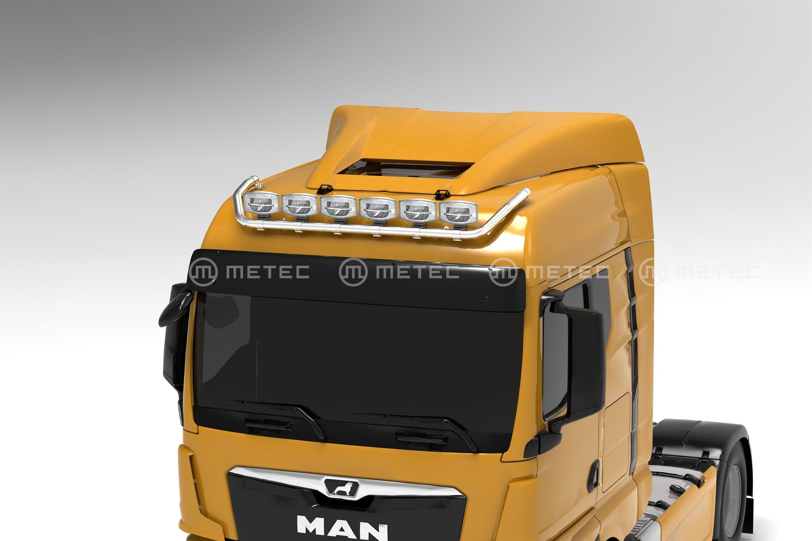 MAN TGX Light bar to front roof