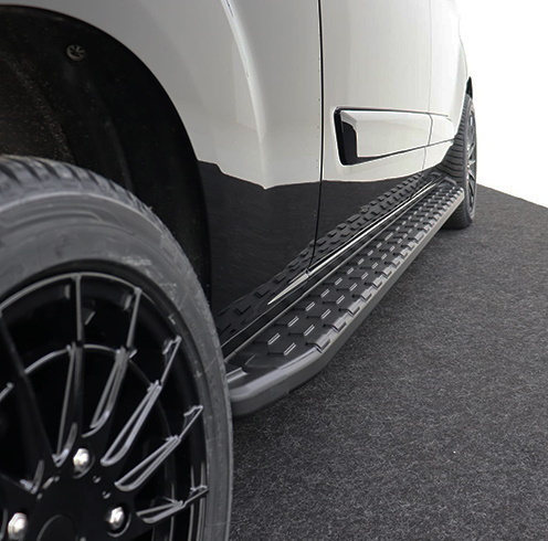 Opel Movano Aluminum running boards (black) 2022->