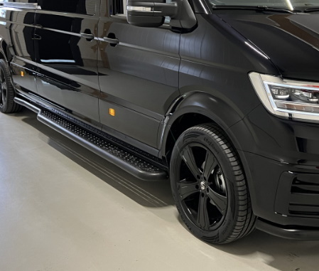 VW Crafter 2017-> Premium side steps L3,L4 (Black)