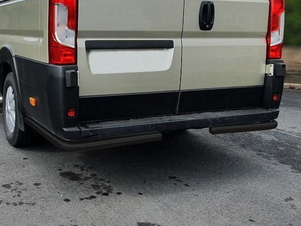 Fiat Ducato Black rear bumber protection bar L2-L3