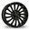 M-B Sprinter W907 Alloy rims set 18" Wolfrace AeroX Black