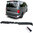 VW Transporter T6 Black rear spoiler (Double door)