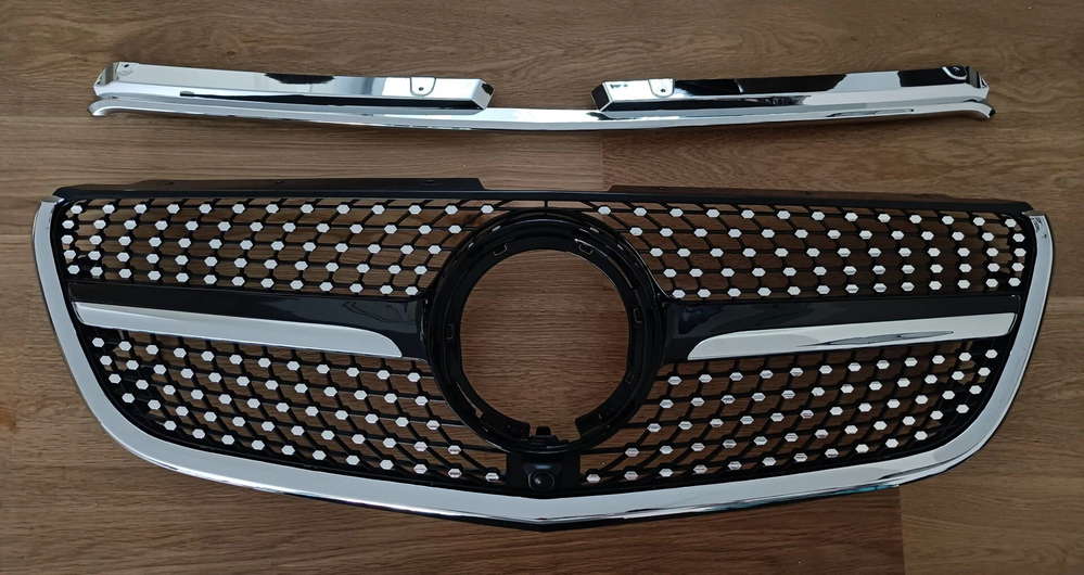 M-B Vito W447 Sport Front grill with chrome frame
