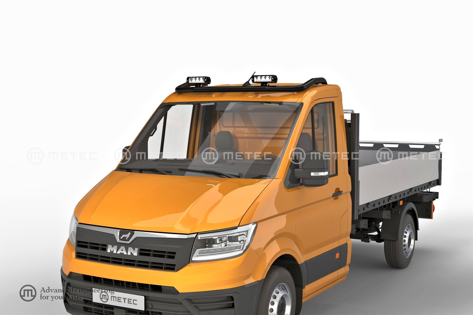 VW Crafter 2017-> Black light bar to front roof H1