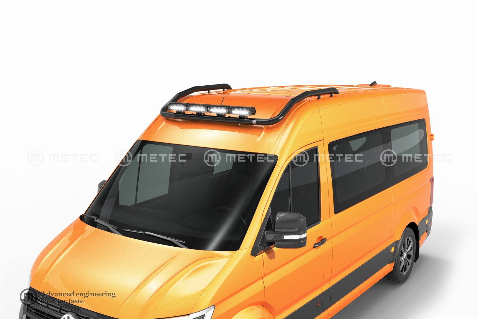 VW Crafter 2017-> Black light bar to front roof H2