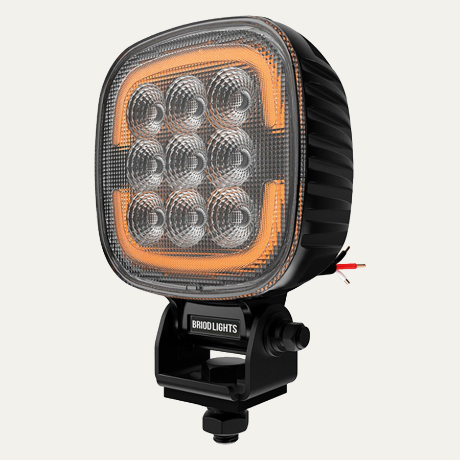 Briodlights Trio 45W LED-Työvalo varoitusvilkulla