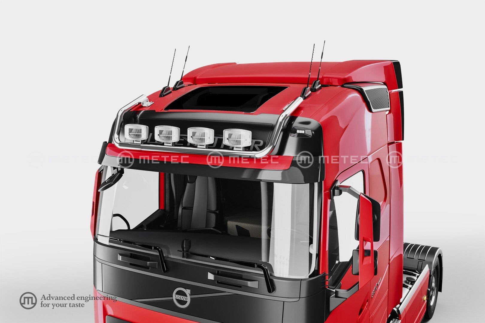 Volvo FH Aero light rail to front