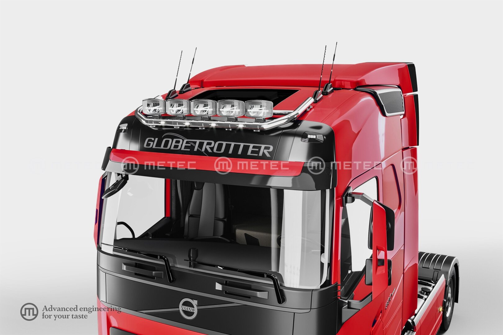 Volvo FH Aero LED-Light rail to front "TOP"