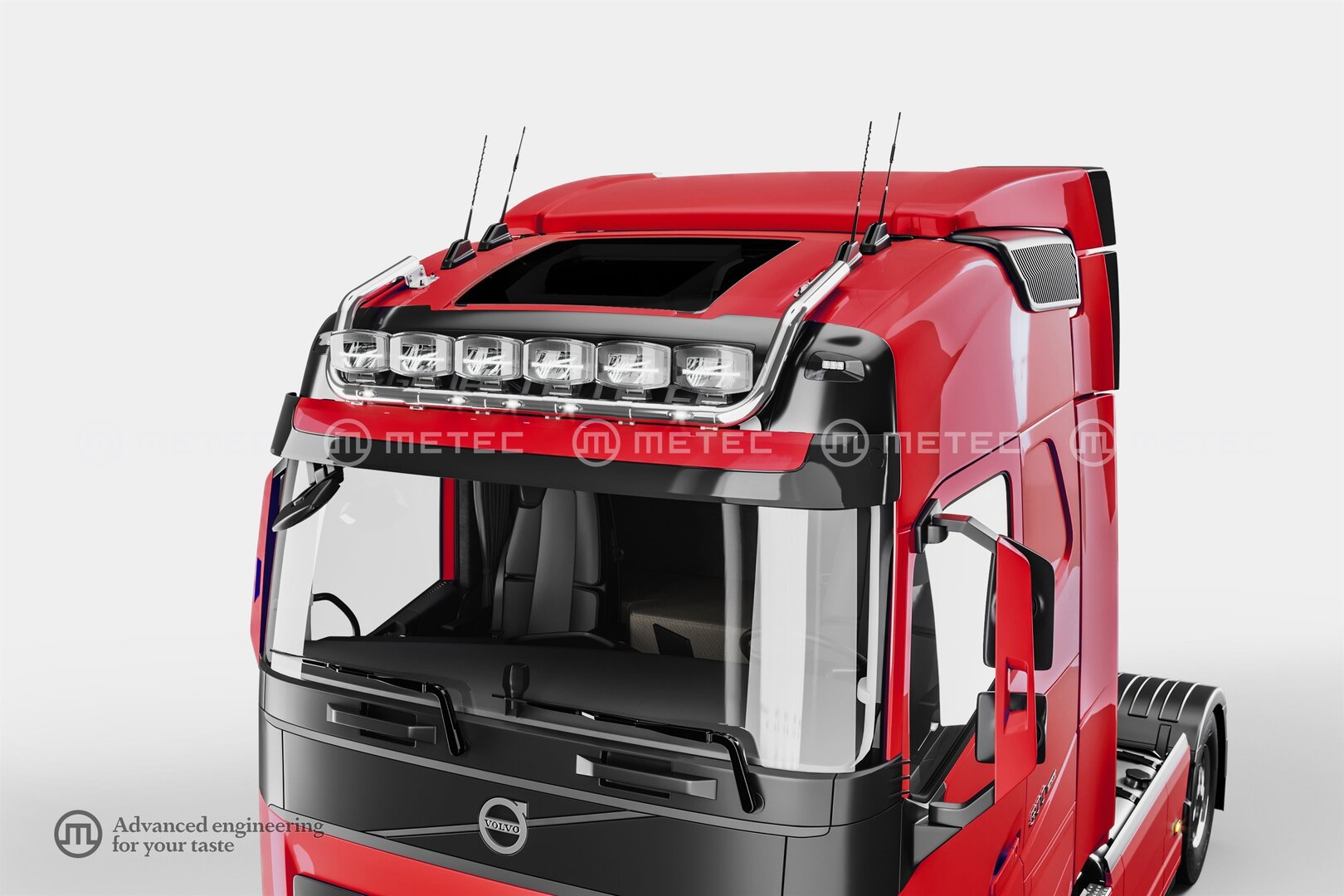 Volvo FH Aero LED-Light rail to front (MAX)