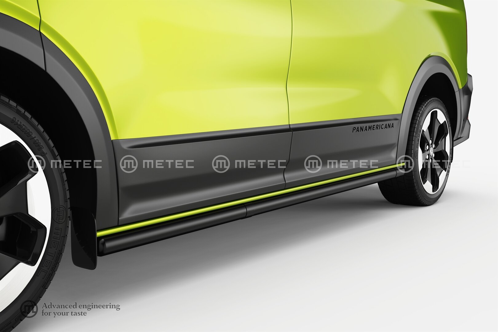 VW Transporter T7 Mustat kylkiputket
