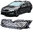Skoda Octavia RS-look black grille with chrome frame 2013-2016