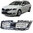Skoda Octavia RS-look black grille with chrome frame 2016-2019