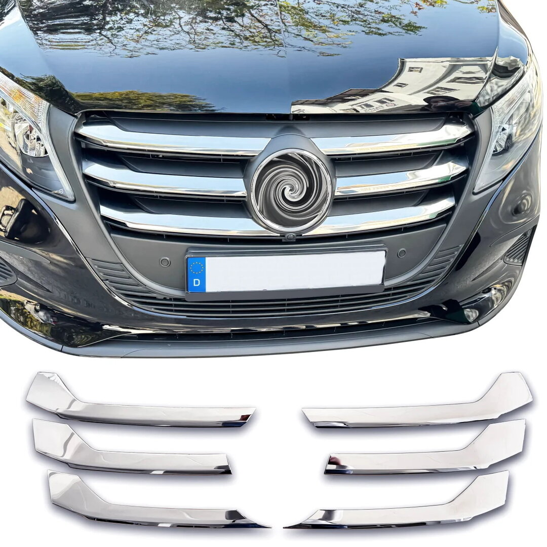 M-B Vito W447 Leveät maskin kromilistat 2024->