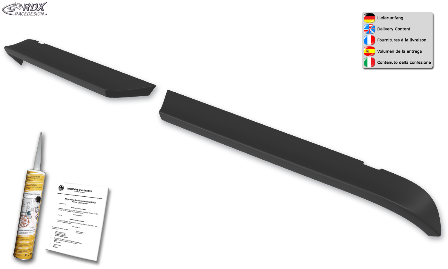 MAN TGE Style rear spoiler - MAN TGE Tuning parts