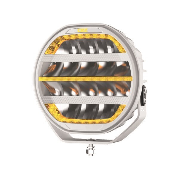 OZZ XR3 P9" 65 Led-lisävalo varoitusvalolla (valkoisella rungolla)