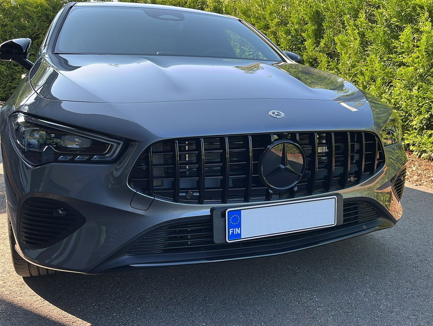 M-B CLA C118 all black GT-R grille 8/2023->