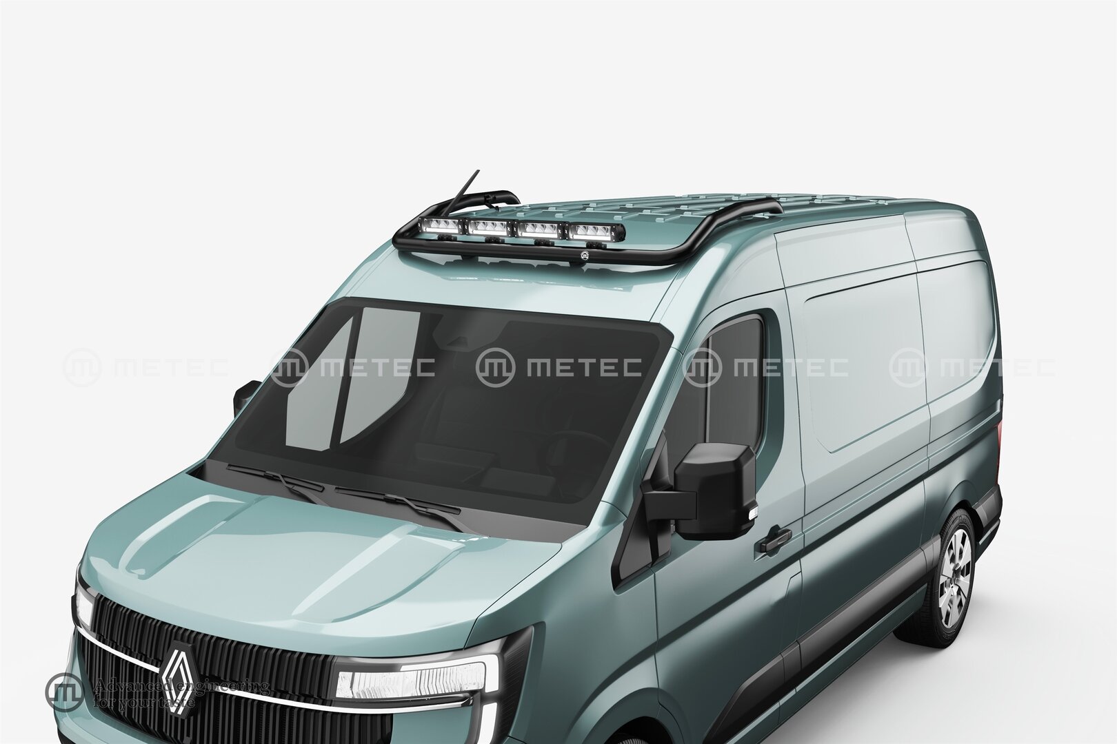 Renault Master Black light bar to front roof H2 2025->