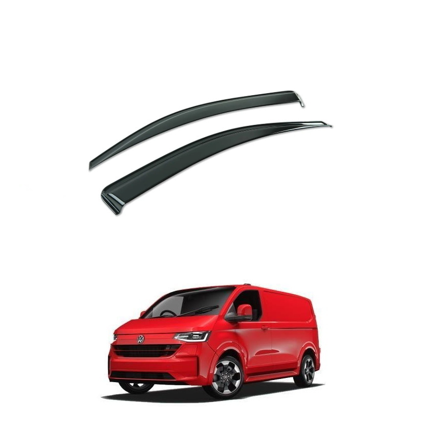 VW Transporter T7 Karmiin liimattavat sivulasin tuuliohjaimet