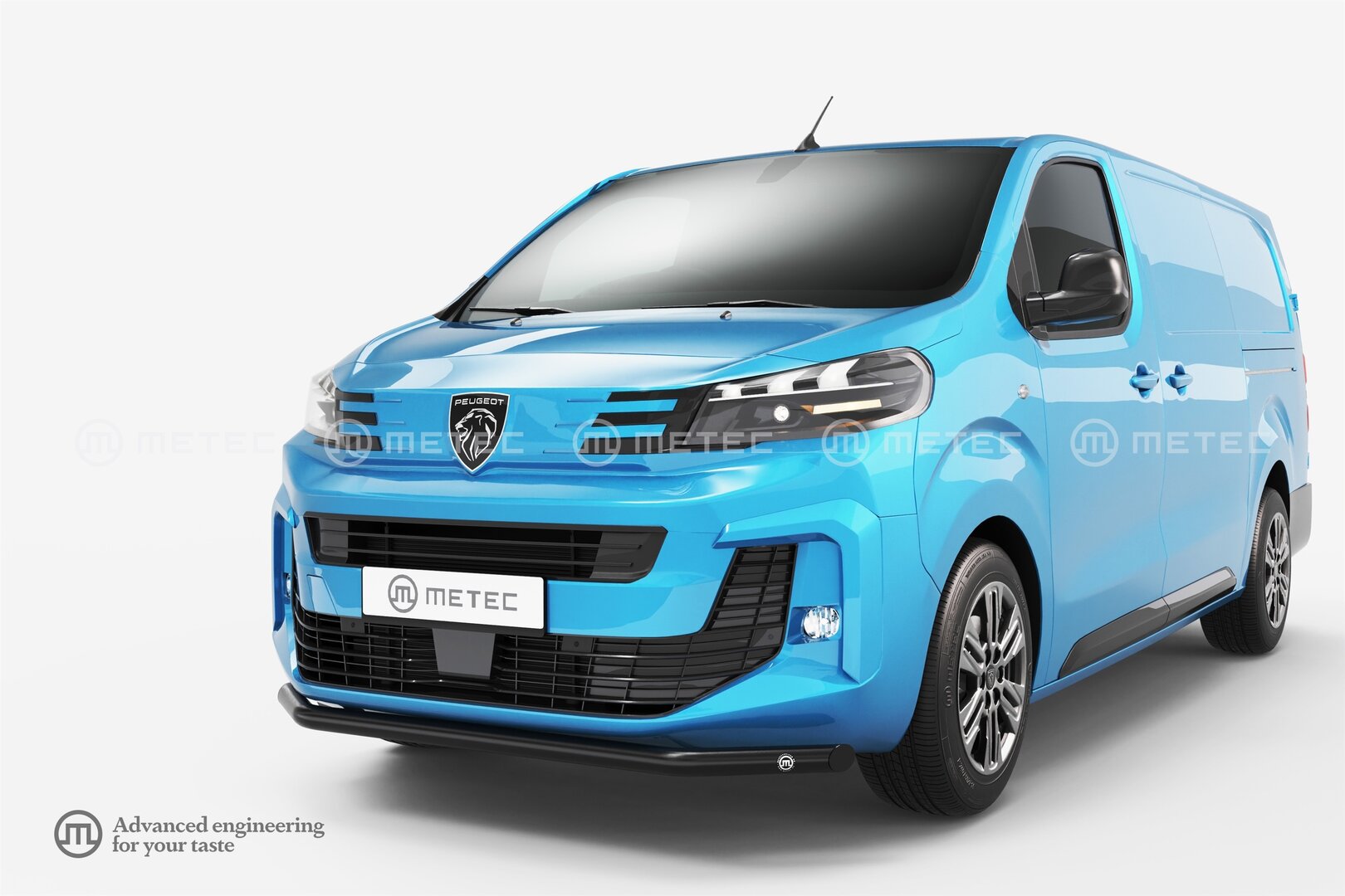 Peugeot Expert Musta etupuskurin suojarauta 2016->