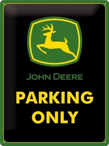 Go to product John Deere Parking Only wall sign 30cm x 40cm