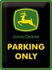John Deere Parking Only wall sign 30cm x 40cm