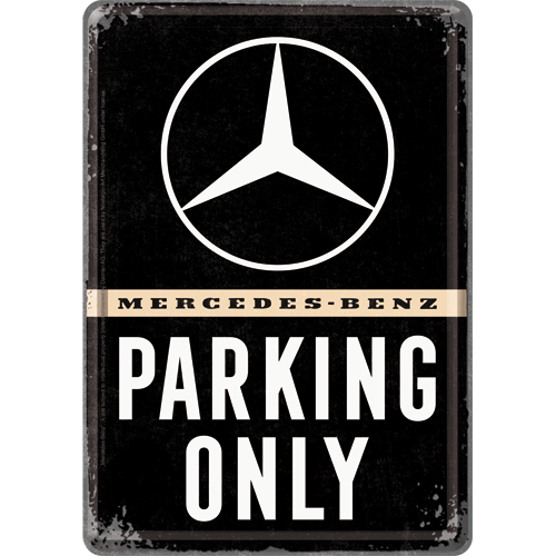 Siirry tuotteeseen Postikortti Mercedes-Benz Parking Only