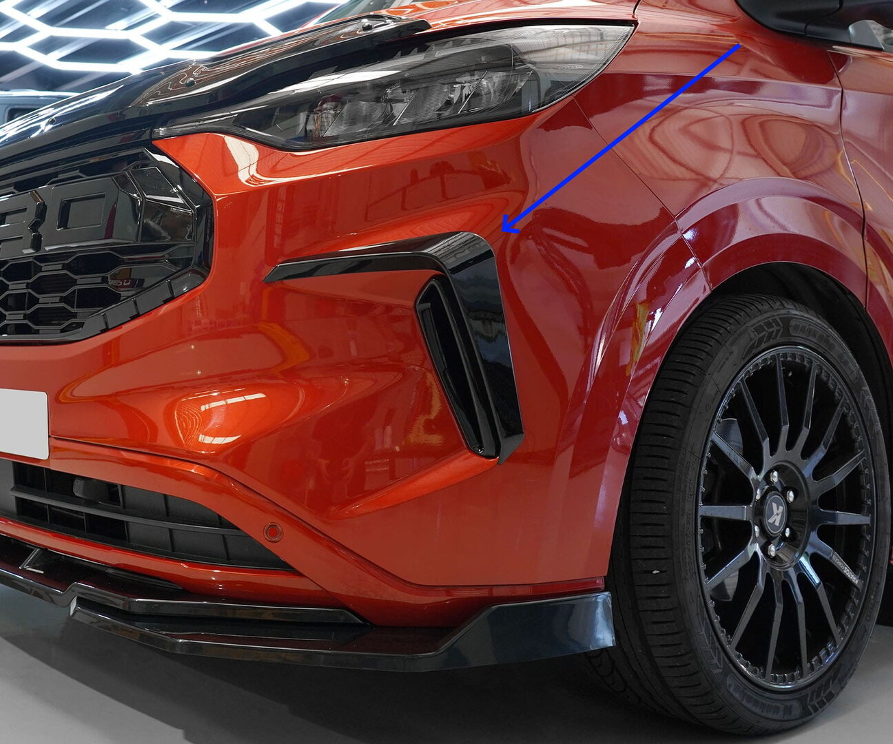 Ford Transit Custom Front bumper canards V.2 2024->