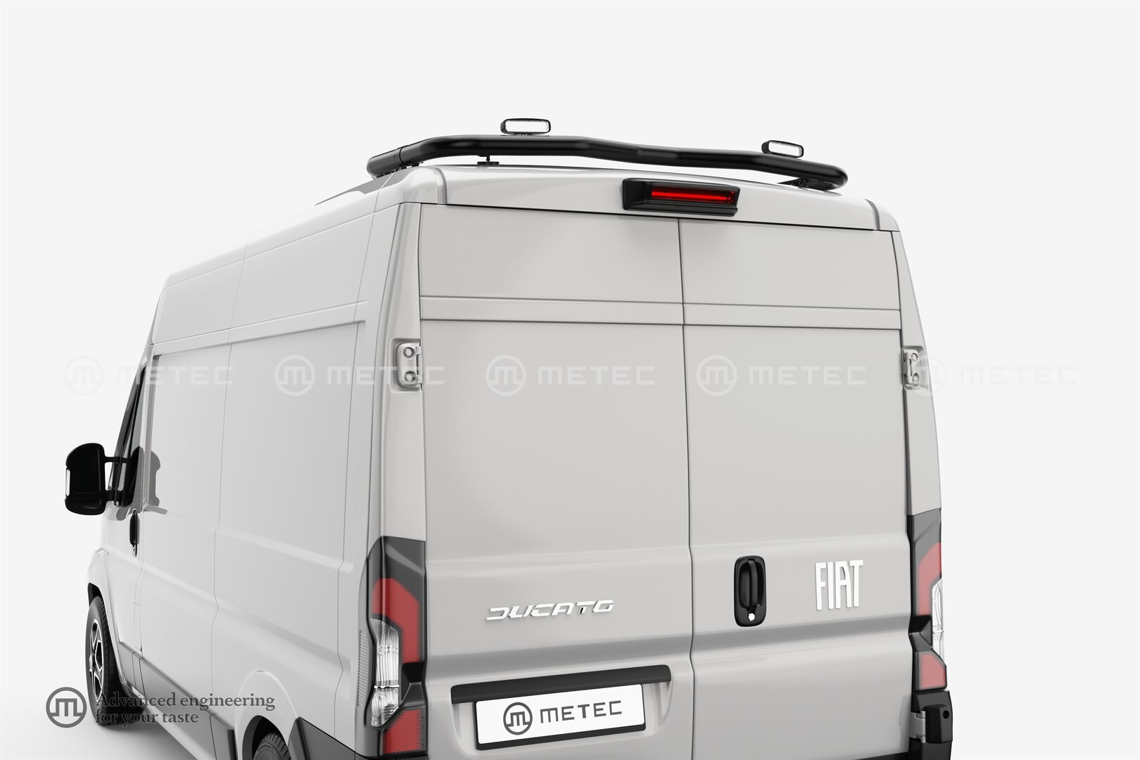 Ducato / Jumper / Boxer Musta varusteputki katolle taakse